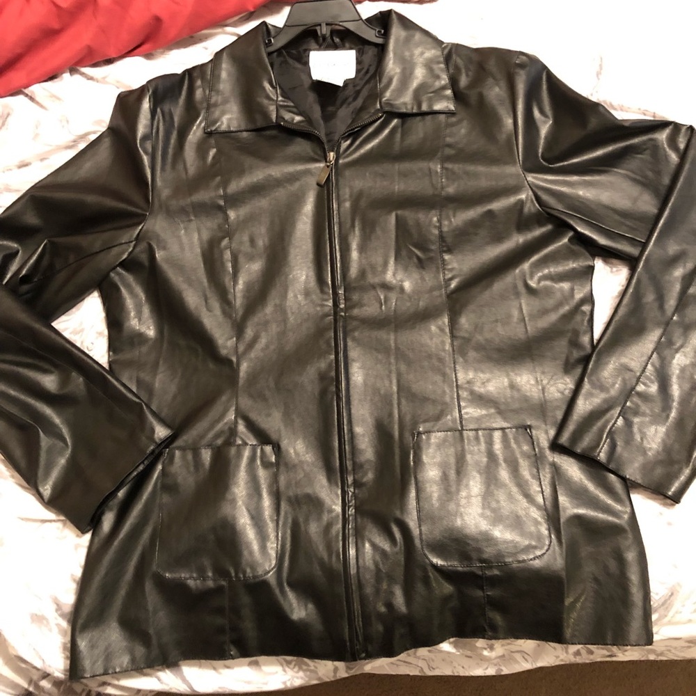 Faux Leather Jacket